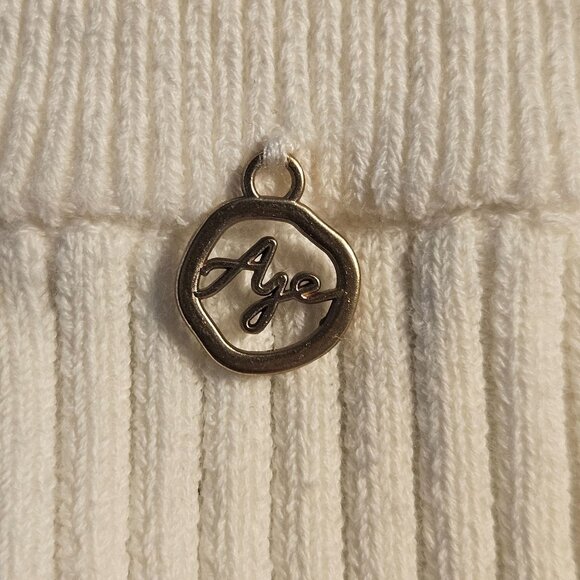 Aje Women’s Ivory L Ribbed Tank Top Minimalist Chic Quiet Luxury Capsule Wardrob - Picture 5 of 14